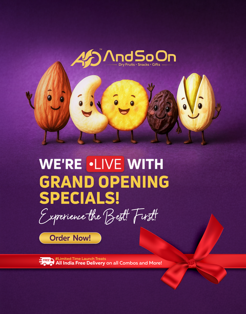 Kerala special healthy banana chips and dryfruits nuts - AndSoOn special
