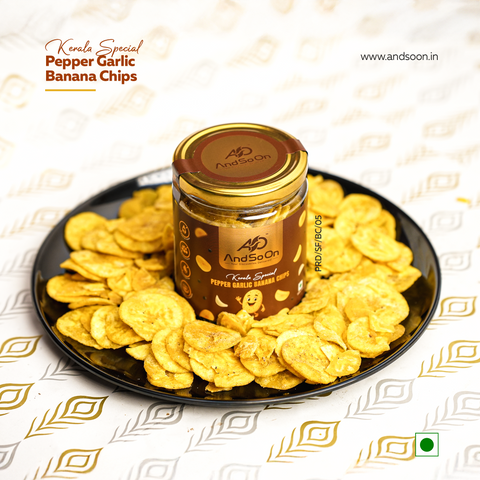 Kerala Special Pepper Garlic Banana Chips