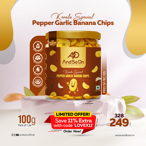 Kerala special healthy banana chips 
